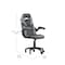 Flash Furniture Gray LeatherSoft Gaming Chair - Skate Wheels CH-00095-GY-RLB-GG - alternate 6